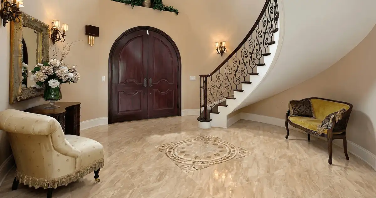 Entrance hall with professionally installed ceramic tile flooring in Chandler AZ