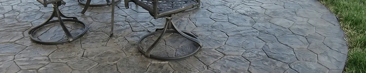Garden relaxation area with professionally installed stone flooring in Chandler AZ